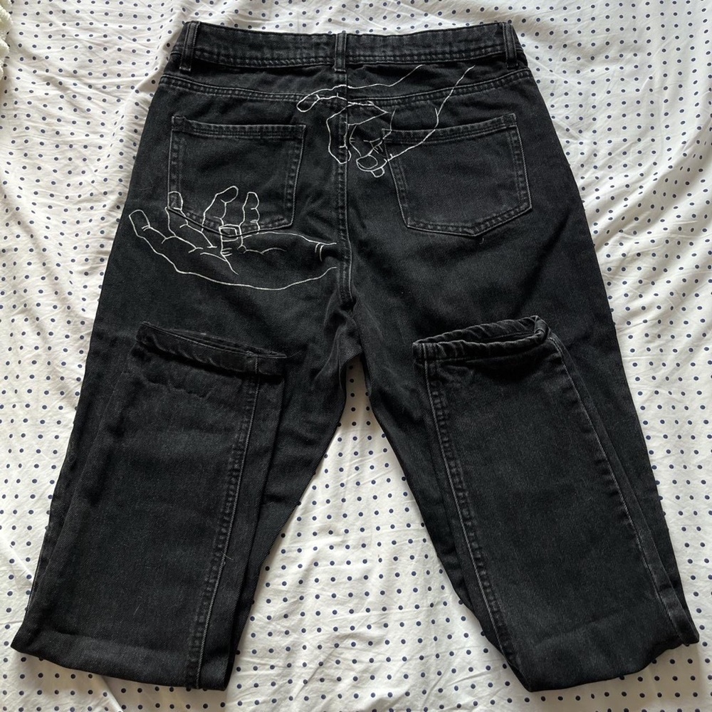 Hand painted jeans